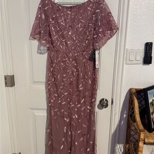 Azazie Purple Scoop Neck Sundress